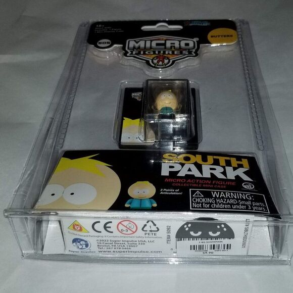 South Park Butters Micro Figure in Tiny Display Case World's Smallest Mini - Picture 3 of 5